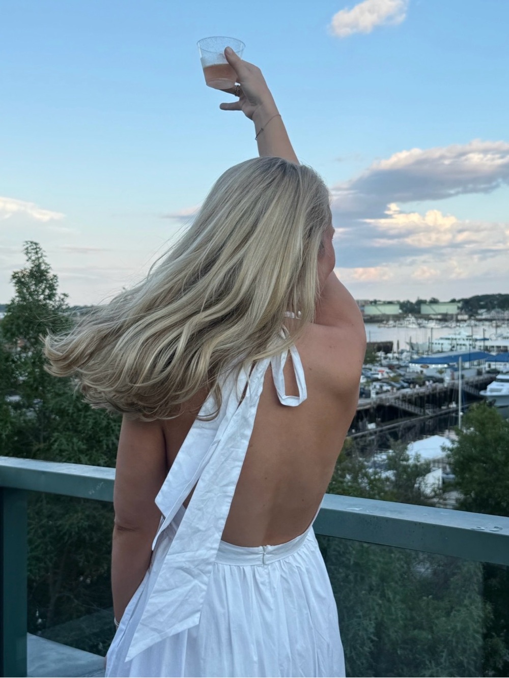 Tuckernuck White Halter Maxi Dress - Women's Elegant Summer Dress